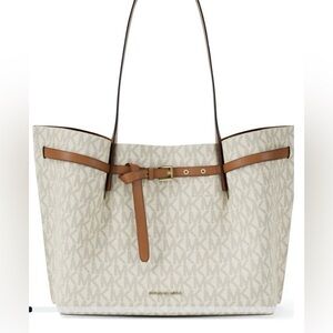 Michael Kors Emilia Large East West Center Zip Tote Bag